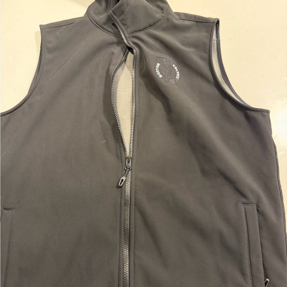 Boston Celtics Men's Black Softshell Vest Size Medium New NBA Fan Gear